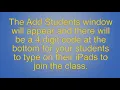 Apple Classroom - Create Classroom Add Students