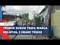 Detik-detik Tembok Roboh Timpa Warga Melintas, 2 Orang Tewas