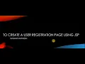 LearnToCode - JSP Login page tutorial