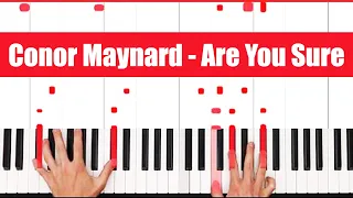 Download Are You Sure Conor Maynard Piano Tutorial Easy Chords MP3