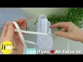 HOW TO BAR LACE NIKE AIR FORCE 1s (EASY Way)