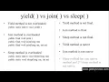 Difference between yield join and sleep Method in Java Programming Hindi