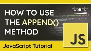 Append multiple elements at once using append - JavaScript DOM Tutorial