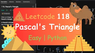Leetcode 118 Pascal s Triangle Easy Python