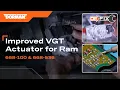 Improved variable geometry turbocharger VGT actuator for Ram Dorman OE FIX 668-100 668-536
