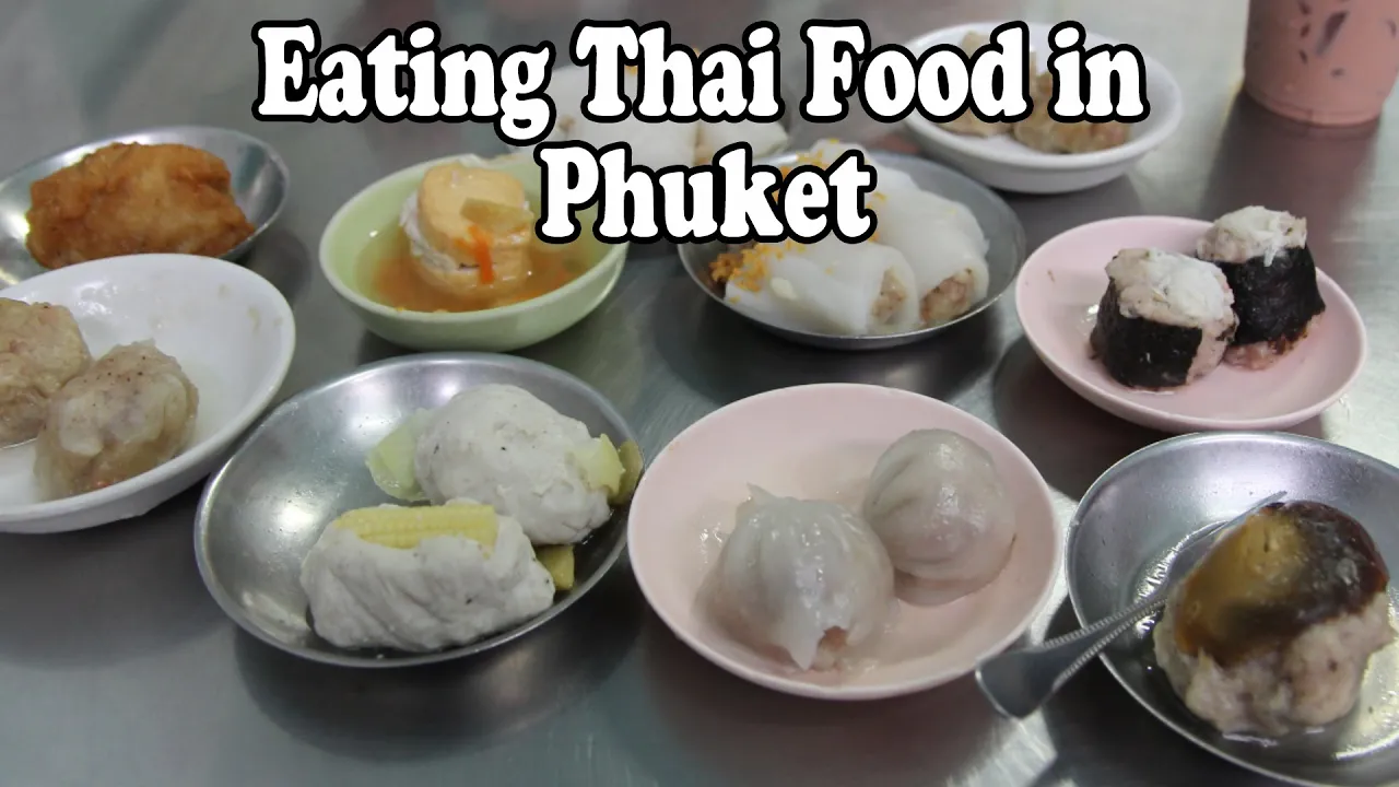 Thai Food: Eating Local Food in Phuket. Eating Delicious Thai Food in Phuket Thailand Vlog