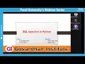 SQL injection with python