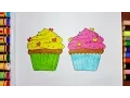 Cupcake Coloring Pages for Kids