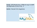 MySQL GTID Replication Different ways to SKIP the Replication errors Part - 2 MySQL DBA