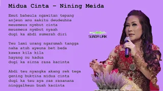 Download MIDUA CINTA - NINING MEIDA || Lirik Lagu Sunda MP3