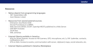 Modules and external objects