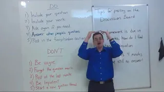 10 Tips for posting on the discussion board