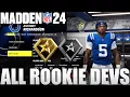 Every Rookie Development Trait In Madden 24 Madden 24 Franchise Mode