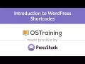 WordPress Development Lesson Introduction to WordPress Shortcodes