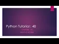 Python Tutorial 48 Print vs Return