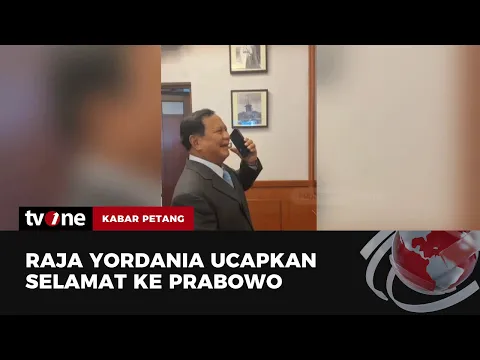 Prabowo Mendapat Ucapan Selamat dari Raja Yordania, Raja Abdullah II