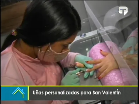 Uñas personalizadas para San Valentín