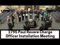 1795 Paul Revere Charge for Officer Installation Meeting Wheaton Lodge 269