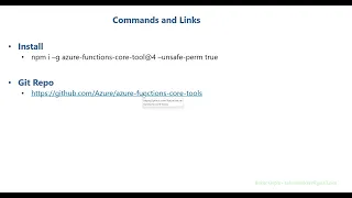 Azure Function Core Tools