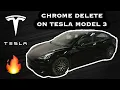 Tesla Model 3 - Chrome Delete Using Vinyl Wrap Plasti Dip