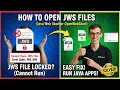 How to Open JWS Files Java Web Start or OpenWebStart