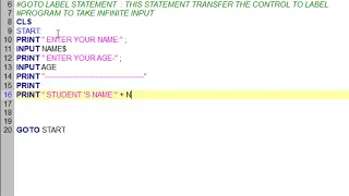 How to use Goto statement in basic256 Program for Goto statement What is Goto Statement