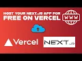 Host Your Next js App on Vercel for FREE - Full Deployment Guide