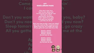 Kissy Face Kissy Face APT Rose Bruno Mars Foryou Lyrics Brunomars Rose Trending Viralvideo 