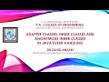 Java Event Handling Part-4 Example Adapter Classes Inner Classes and Anonymous Inner Classes