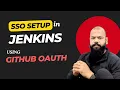 Setup SSO in Jenkins using GitHub Oauth