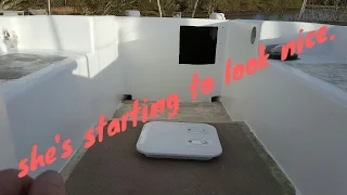 Sailboat Refit #14 trying to make the old girl look nice up top