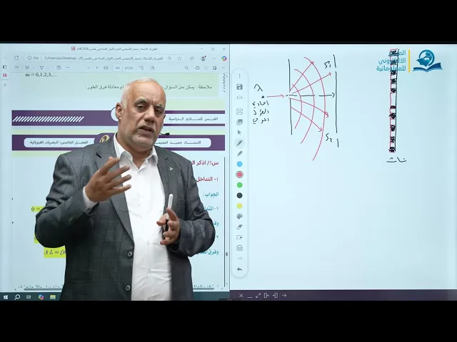 فيزياء السادس الاعدادي - الفصل الخامس - البصريات الفيزيائية ج2