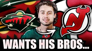 QUINN HUGHES DOESN T OWE ANYTHING TO THE WILD WANTS TO PLAY WITH HIS BROTHERS IN NEW JERSEY