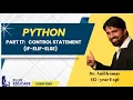Python Part 17 Control statement-if condition Fluxeducare Dr Anil Kumar