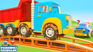 Çocuklar İçin Arabalar 🚗 Yardımcı Arabalar Kirlenen Yolu Temizliyor! Çizgi Film