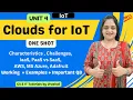 IoT Unit 4 Cloud for IoT ONE SHOT Ready for exam