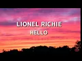 Download Lagu Lionel richie-hello (lyric)