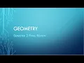 Geometry B Final Review