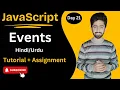 JavaScript Events Tutorial Web Development Course 2024 lecture 21