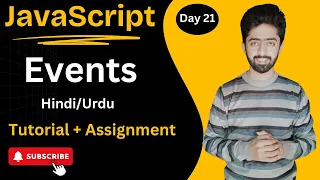 JavaScript Events Tutorial Web Development Course 2024 lecture 21