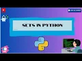 python set explained in python tutorial programming AI data science tech