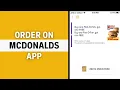 How to Order on McDonalds App LATEST GUIDE
