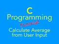 C Language User Input