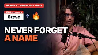 How a Memory Champions Remembers Names