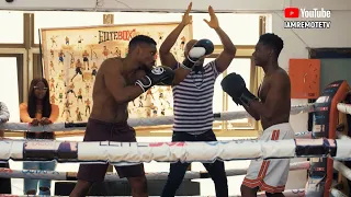 Pastor Remote in boxing fight with Tobi Bakre