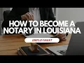 How To Become A Notary In Louisiana