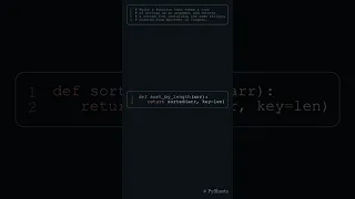 Sort List By String Length in Python