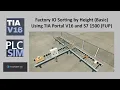 Factory IO Sorting by Height Basic Using TIA Portal V16 and S7 1500