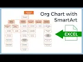 Make an Organization Chart in Excel with SmartArt - step by step Tutorial