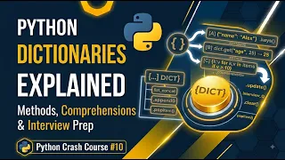 Python Dictionary Tutorial for Beginners Dictionary Methods Comprehensions Interview Questions